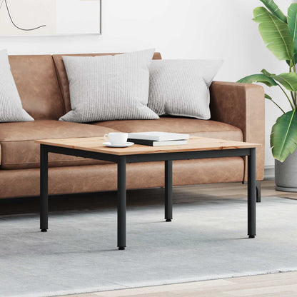 Coffee Table Natural 80 x 80 x 45 cm Solid Pine Wood