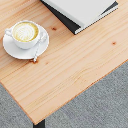 Coffee Table Natural 80 x 80 x 45 cm Solid Pine Wood