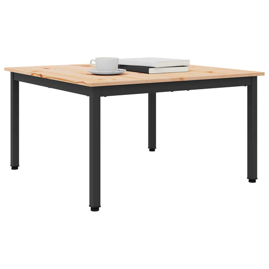 Coffee Table Natural 80 x 80 x 45 cm Solid Pine Wood