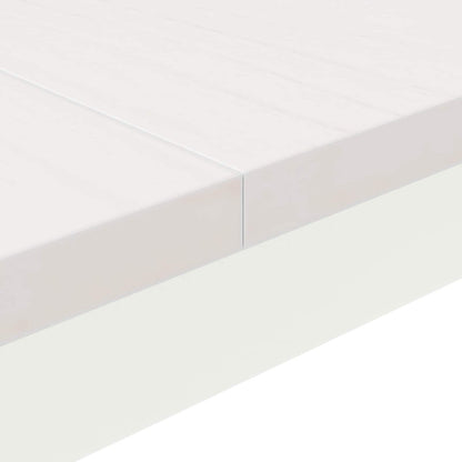 Coffee Table White 80 x 80 x 45 cm Solid Pine Wood