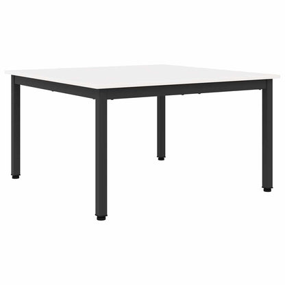 Coffee Table White 80 x 80 x 45 cm Solid Pine Wood