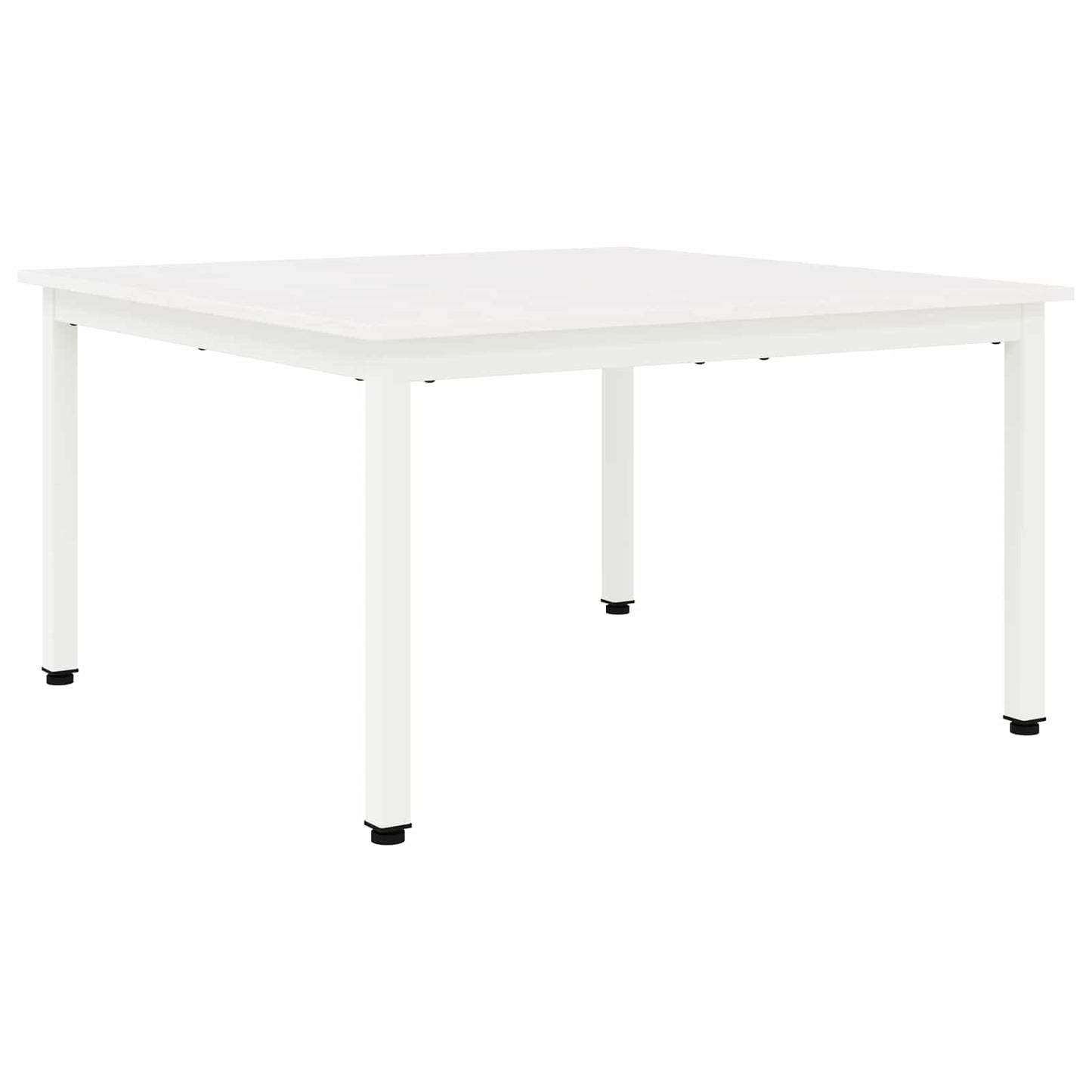 Coffee Table White 80 x 80 x 45 cm Solid Pine Wood