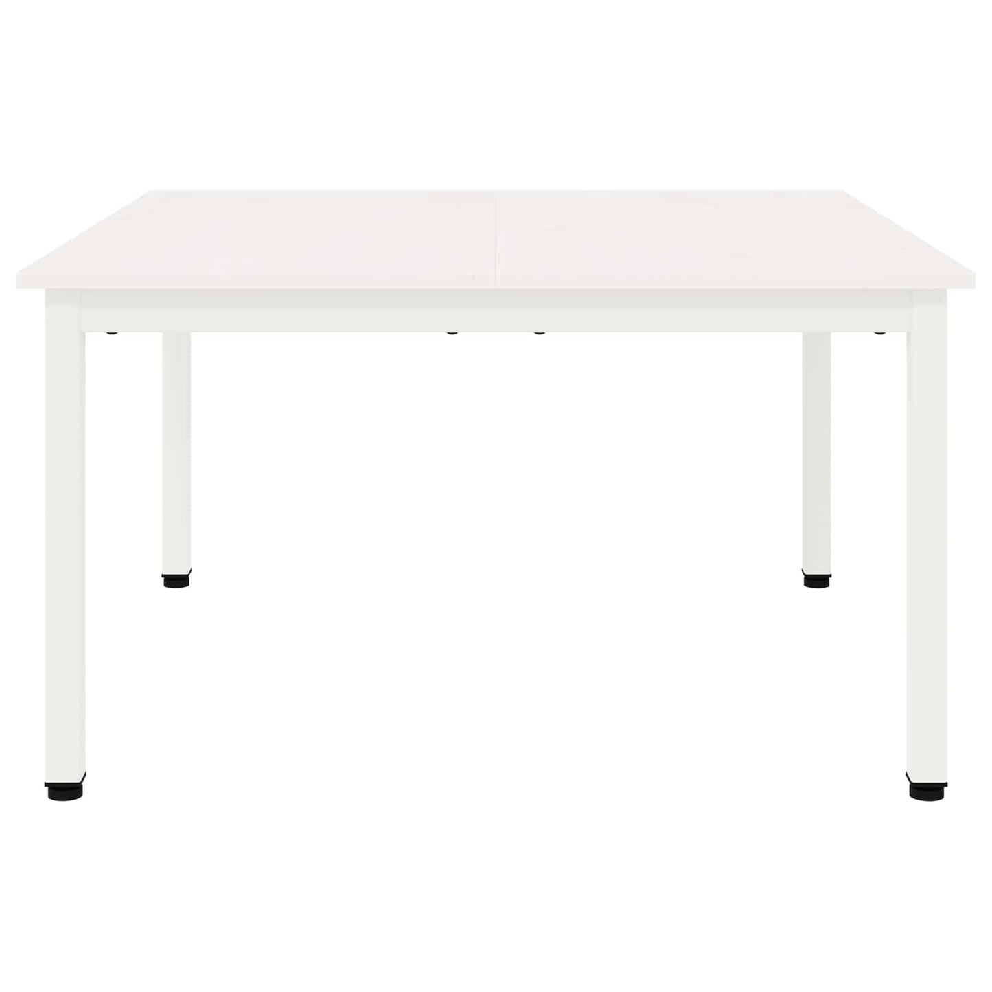 Coffee Table White 80 x 80 x 45 cm Solid Pine Wood