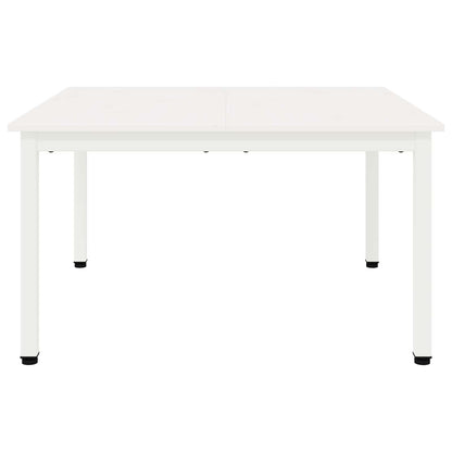 Coffee Table White 80 x 80 x 45 cm Solid Pine Wood