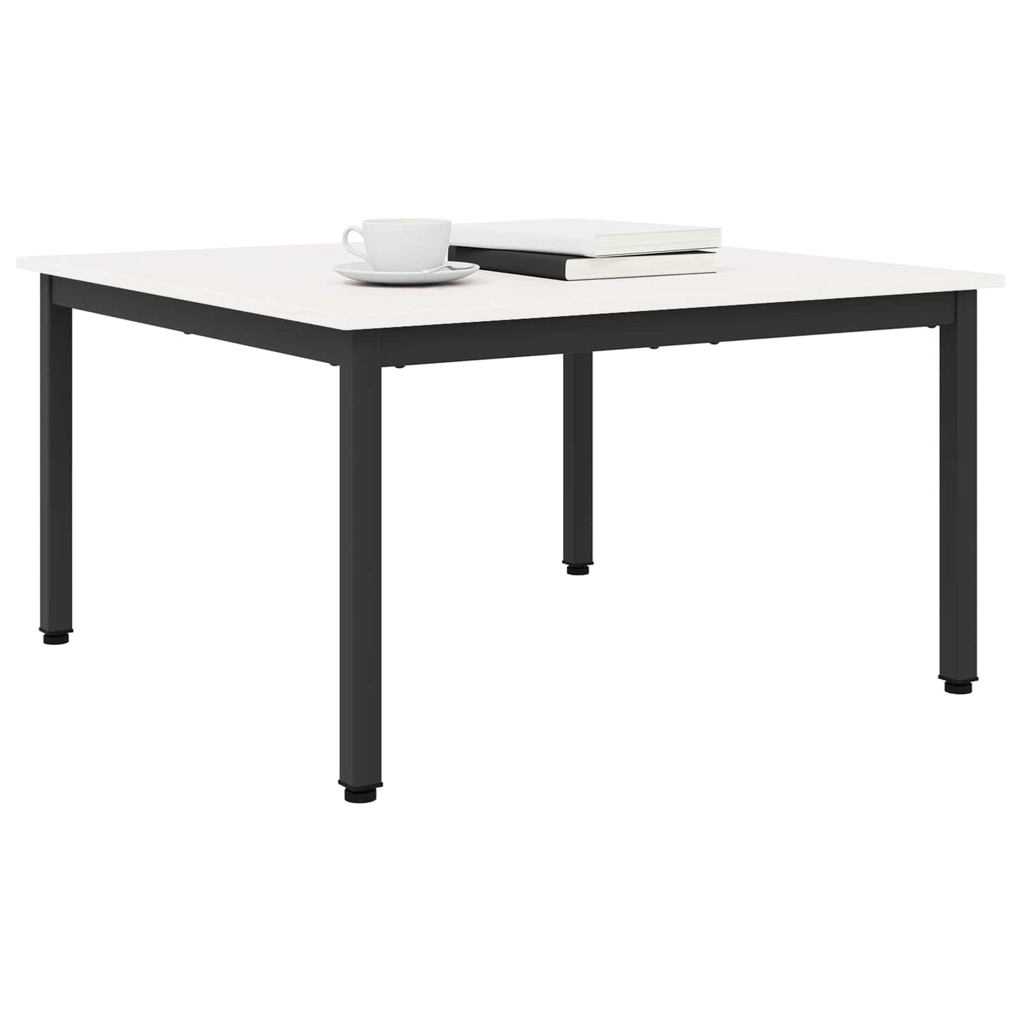 Coffee Table White 80 x 80 x 45 cm Solid Pine Wood