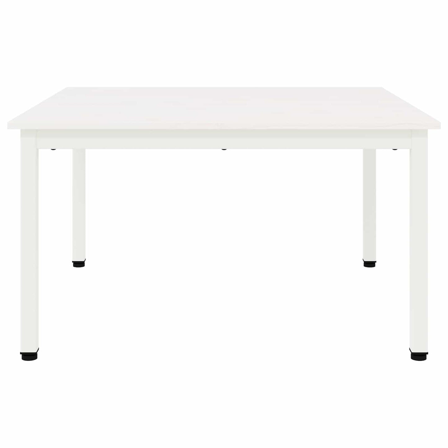 Coffee Table White 80 x 80 x 45 cm Solid Pine Wood