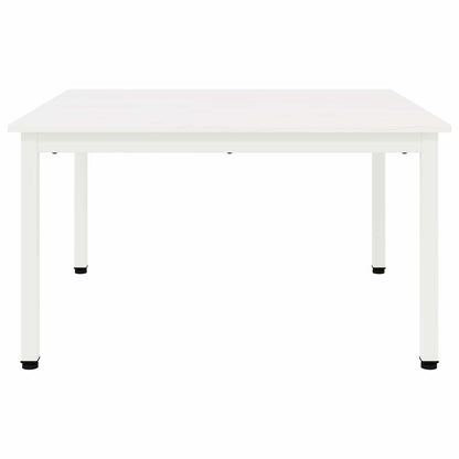 Coffee Table White 80 x 80 x 45 cm Solid Pine Wood