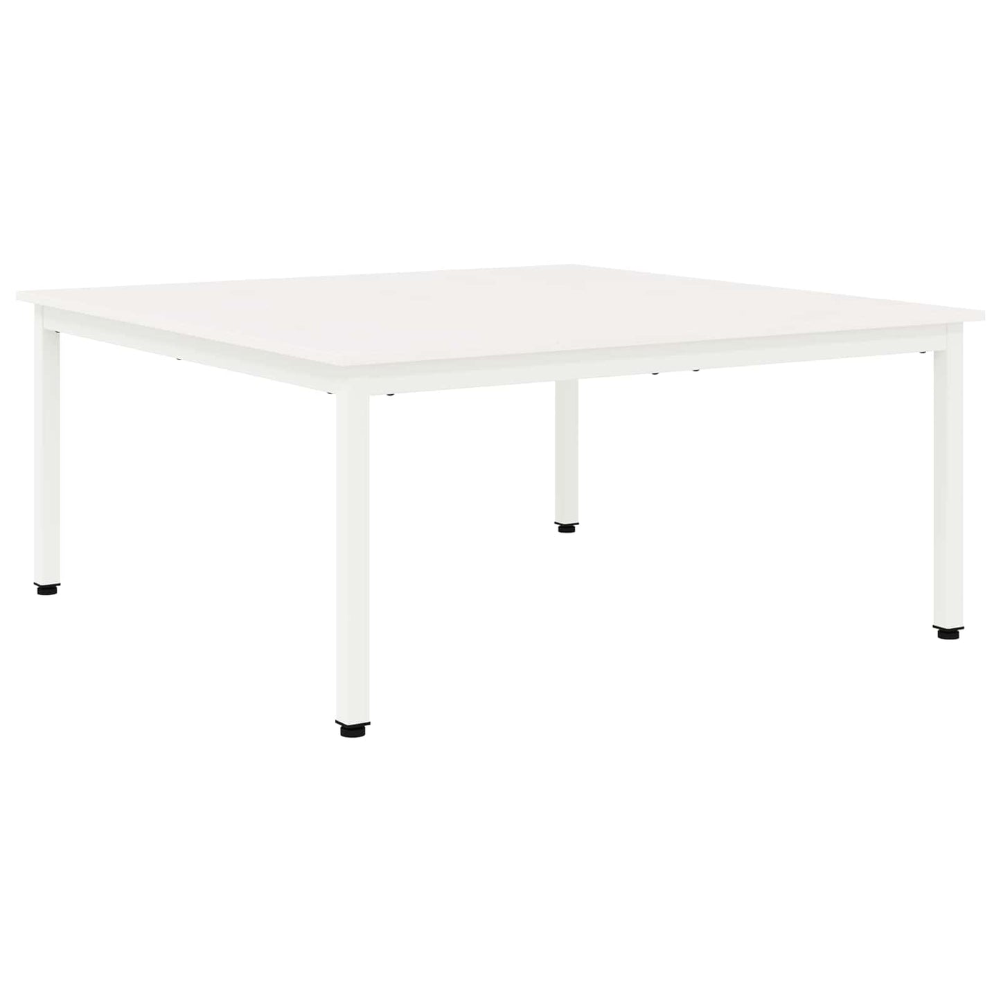 Coffee Table White 100 x 100 x 45 cm Solid Pine Wood