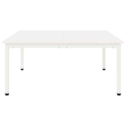 Coffee Table White 100 x 100 x 45 cm Solid Pine Wood