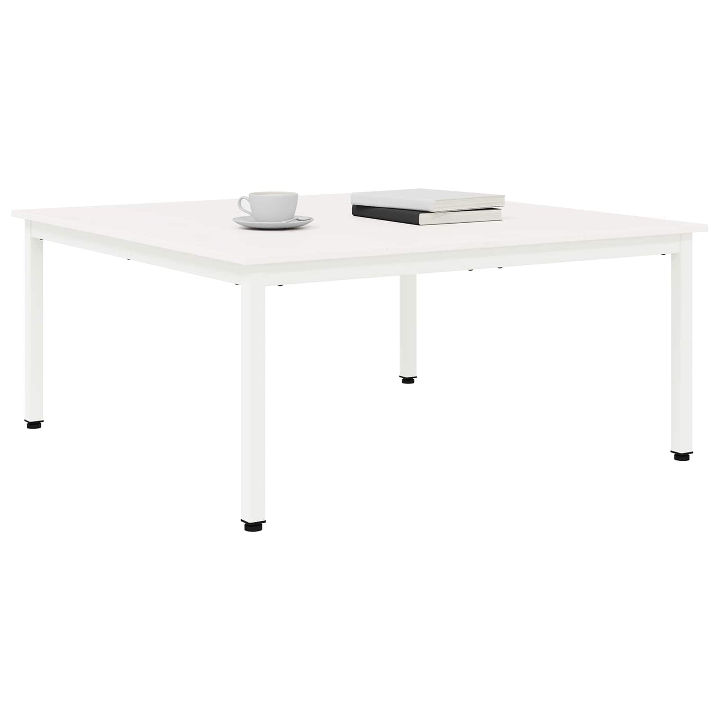 Coffee Table White 100 x 100 x 45 cm Solid Pine Wood