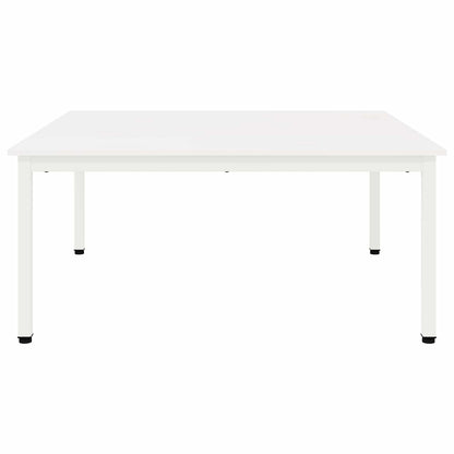 Coffee Table White 100 x 100 x 45 cm Solid Pine Wood