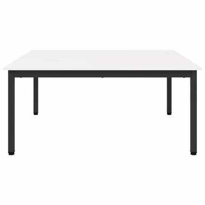 Coffee Table White 100 x 100 x 45 cm Solid Pine Wood