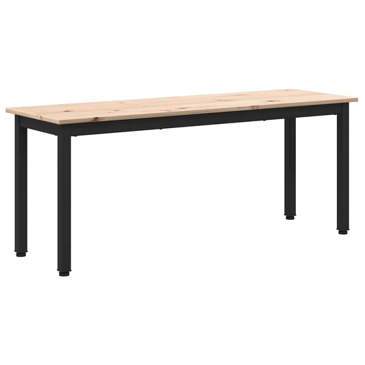 Bench Natural 110 x 35 x 45 cm Solid Pine Wood