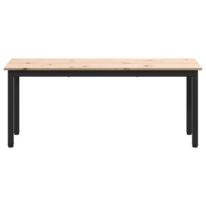 Bench Natural 110 x 35 x 45 cm Solid Pine Wood