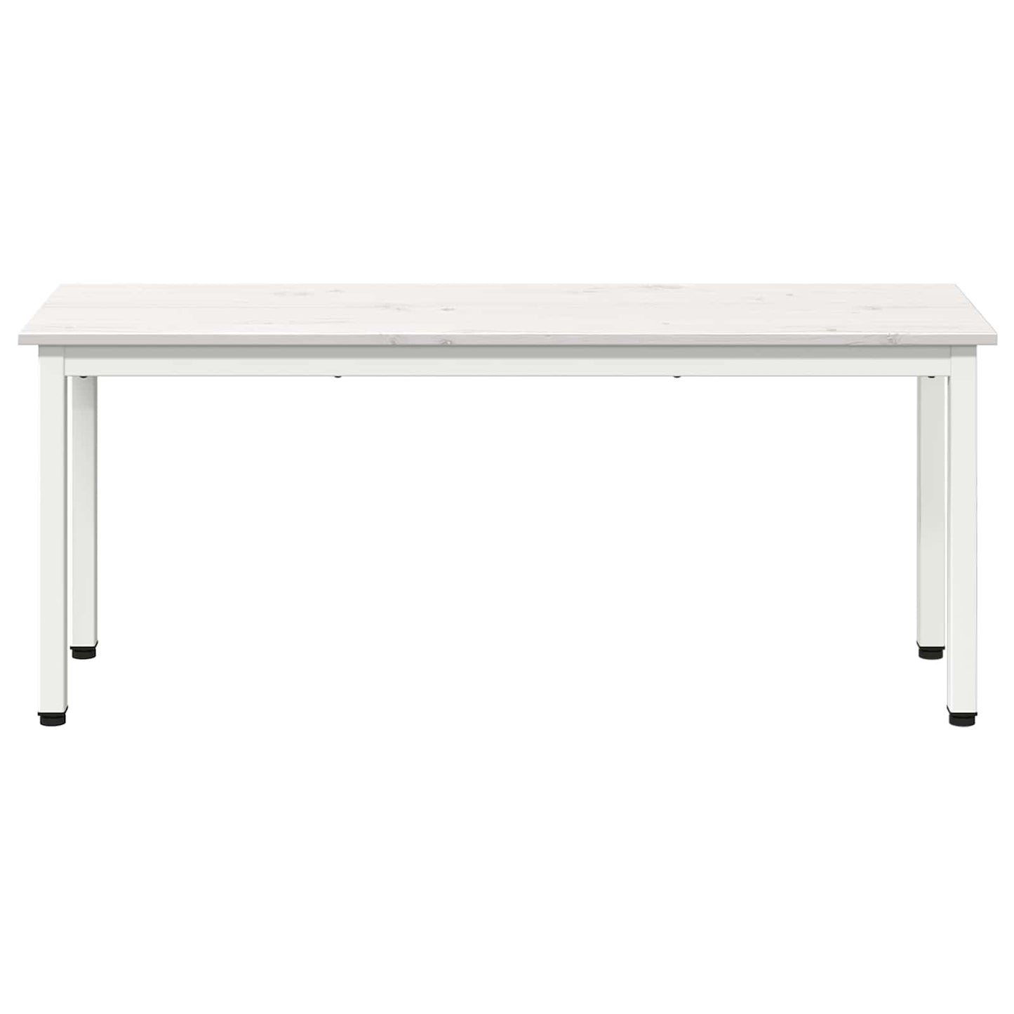 Bench White 110 x 35 x 45 cm Solid Pine Wood