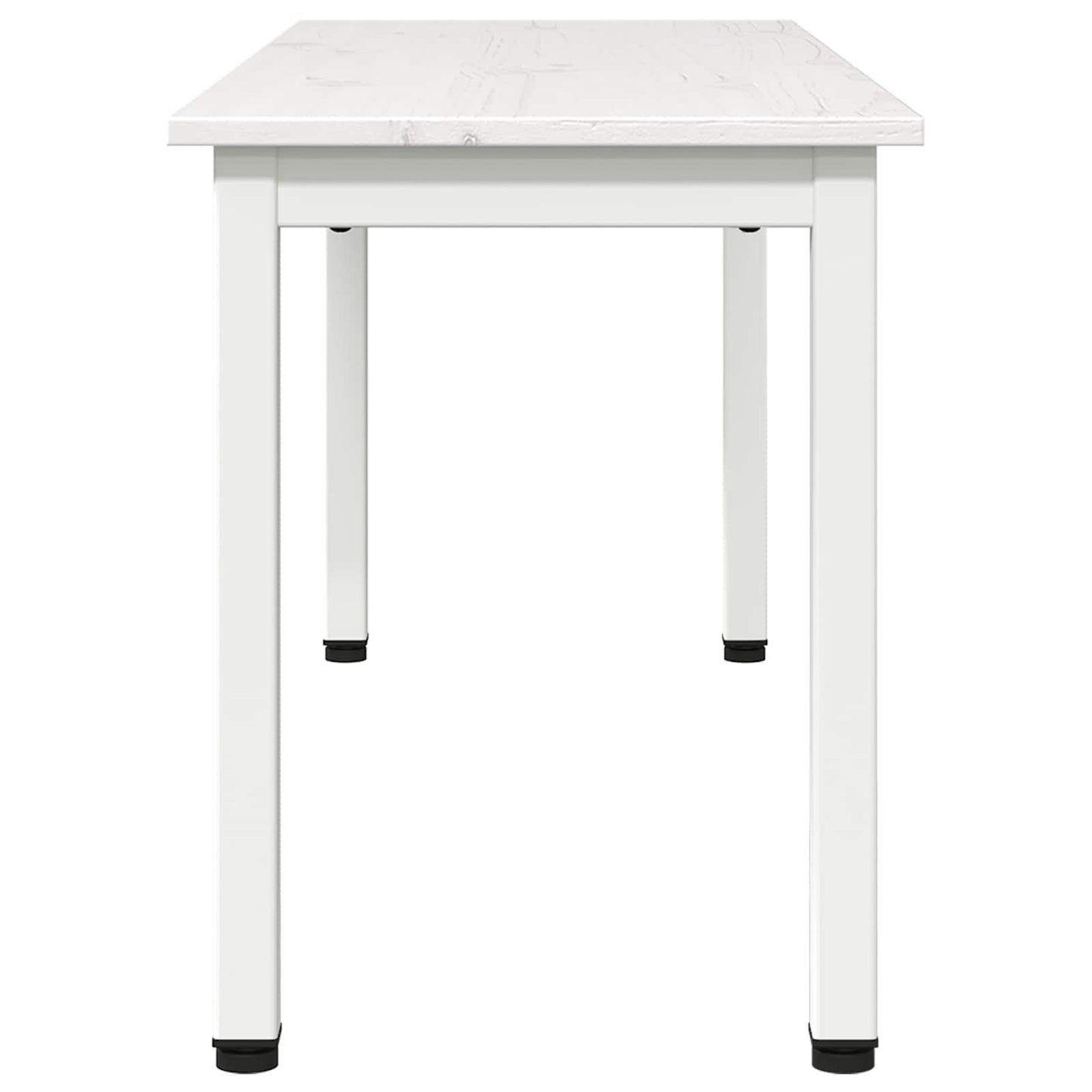 Bench White 110 x 35 x 45 cm Solid Pine Wood