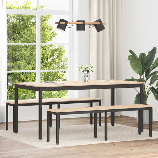 Bench Natural 160 x 35 x 45 cm Solid Pine Wood