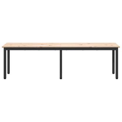 Bench Natural 160 x 35 x 45 cm Solid Pine Wood