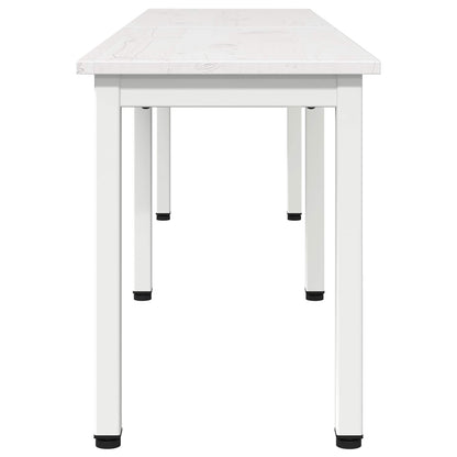 Bench White 160 x 35 x 45 cm Solid Pine Wood