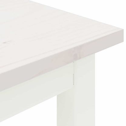 Bench White 200 x 35 x 45 cm Solid Pine Wood