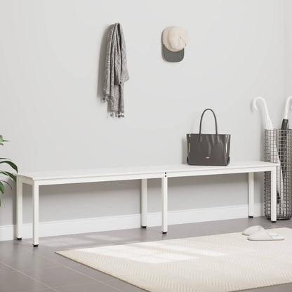 Bench White 200 x 35 x 45 cm Solid Pine Wood