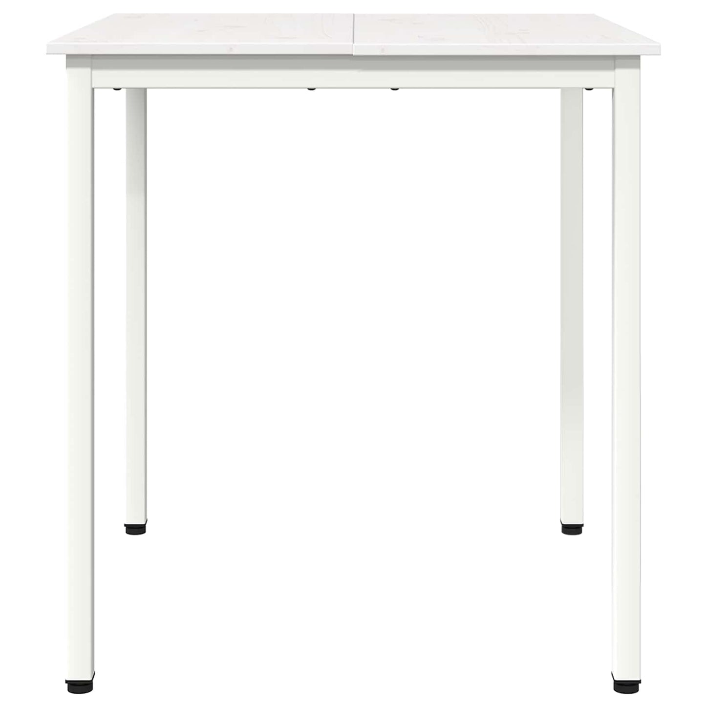 Dining Table White 60 x 60 x 75 cm Solid Pine Wood