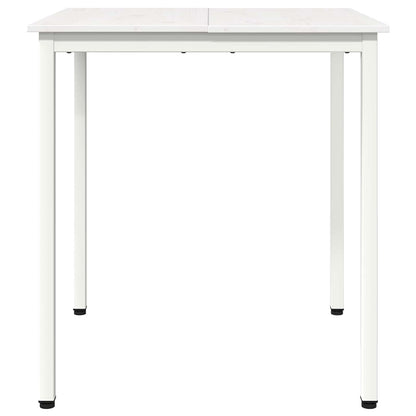 Dining Table White 60 x 60 x 75 cm Solid Pine Wood