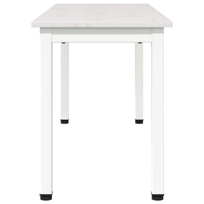 Dining Table White 60 x 60 x 75 cm Solid Pine Wood