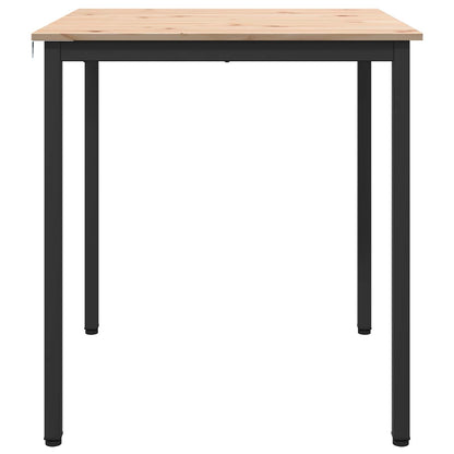 Dining Table Natural 70 x 70 x 75 cm Solid Pine Wood