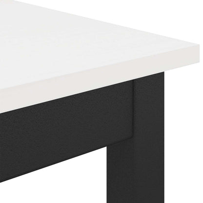 Dining Table White 70 x 70 x 75 cm Solid Pine Wood