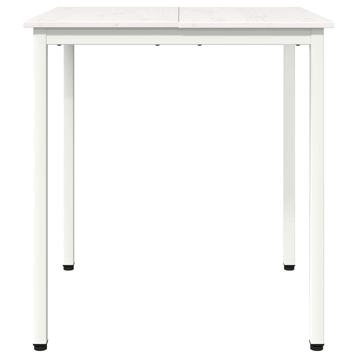 Dining Table White 70 x 70 x 75 cm Solid Pine Wood