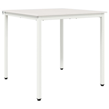 Dining Table White 80 x 80 x 75 cm Solid Pine Wood