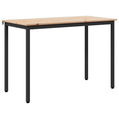 Dining Table Natural 110 x 55 x 75 cm Solid Pine Wood
