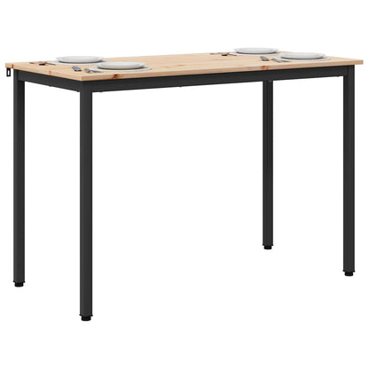 Dining Table Natural 110 x 55 x 75 cm Solid Pine Wood