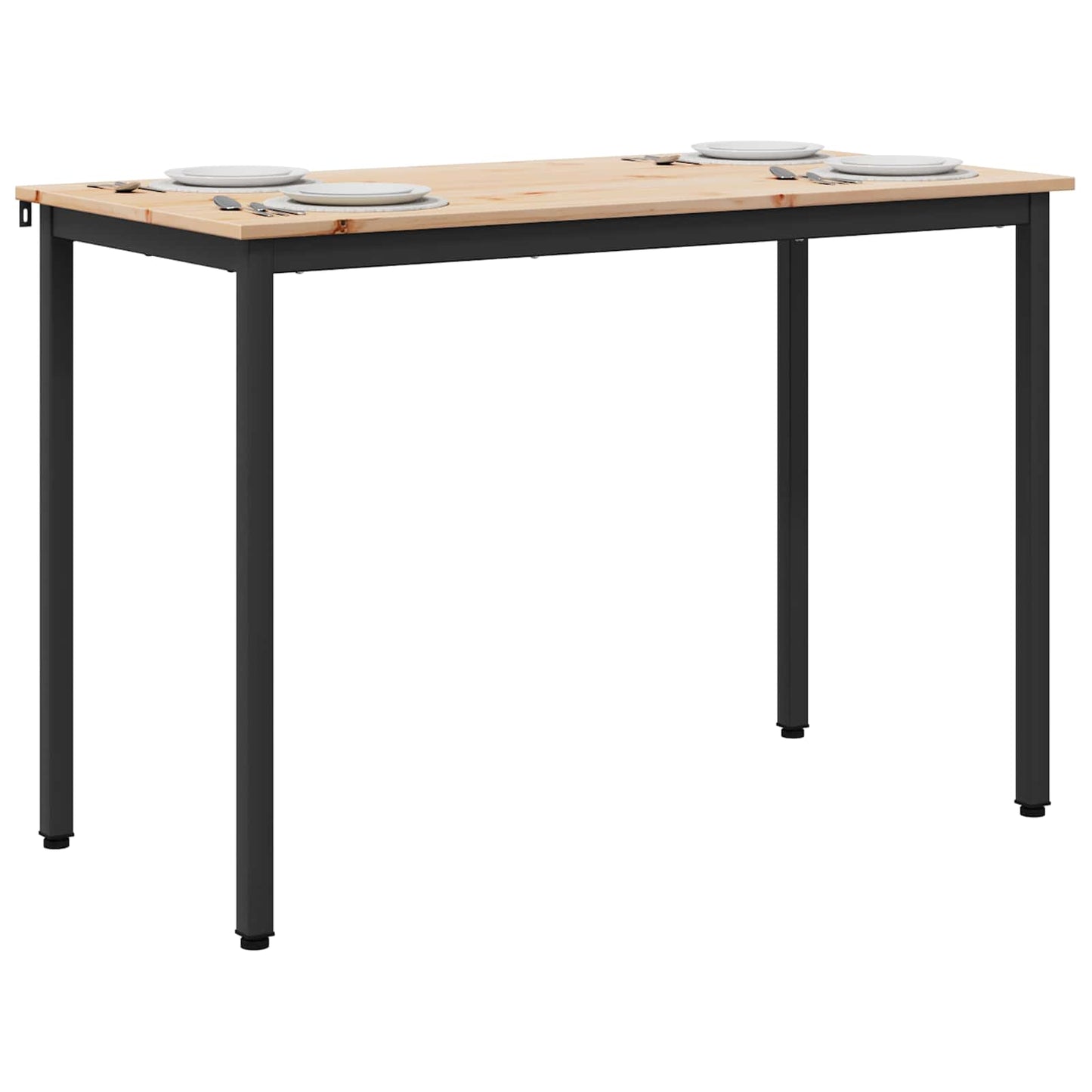 Dining Table Natural 110 x 55 x 75 cm Solid Pine Wood