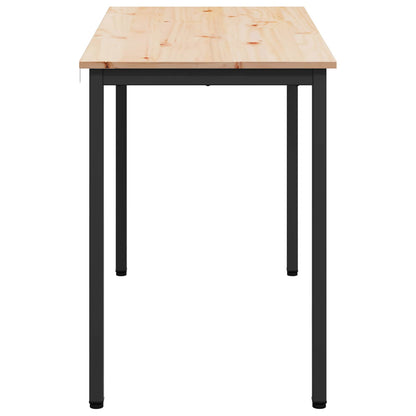 Dining Table Natural 110 x 55 x 75 cm Solid Pine Wood