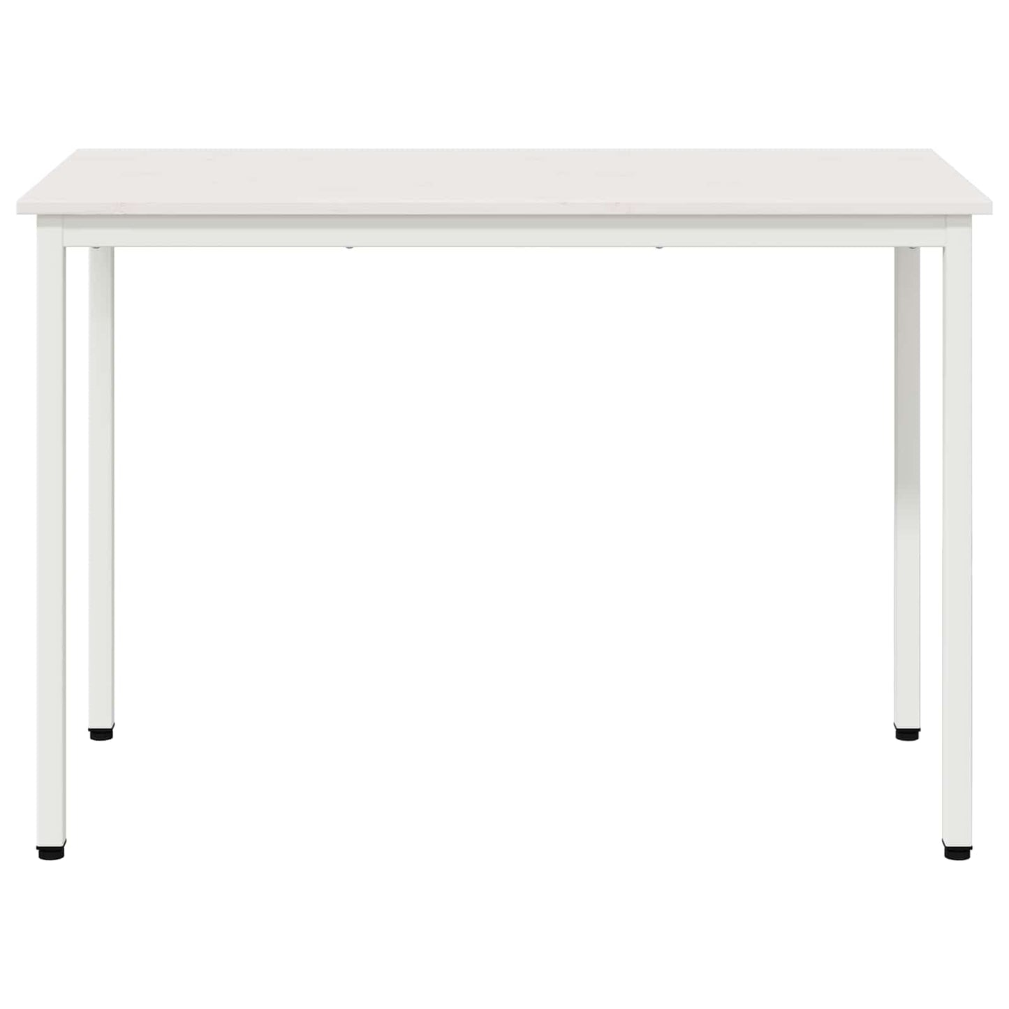 Dining Table White 110 x 55 x 75 cm Solid Pine Wood