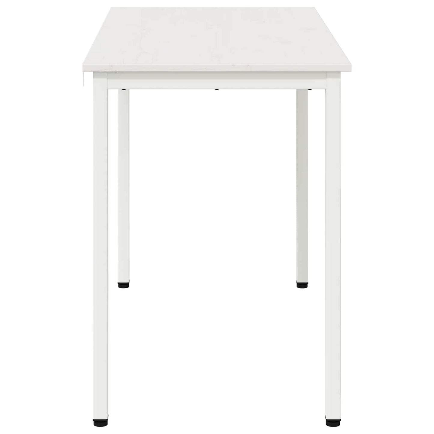 Dining Table White 110 x 55 x 75 cm Solid Pine Wood