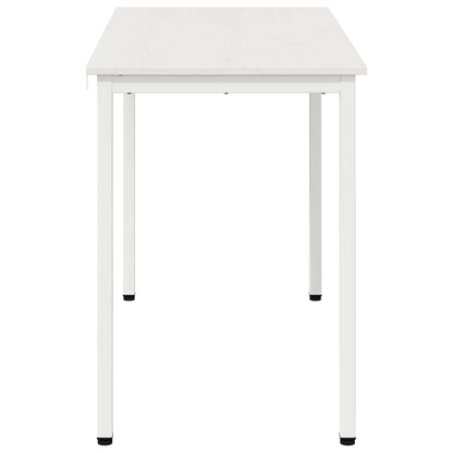 Dining Table White 110 x 55 x 75 cm Solid Pine Wood