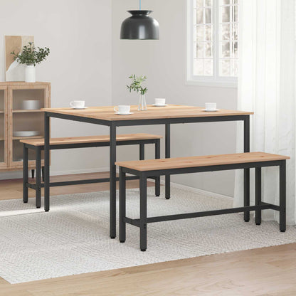 Dining Table Natural 110 x 110 x 75 cm Solid Pine Wood