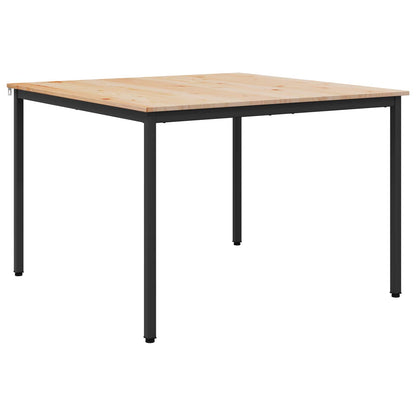 Dining Table Natural 110 x 110 x 75 cm Solid Pine Wood