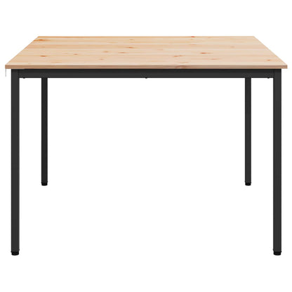 Dining Table Natural 110 x 110 x 75 cm Solid Pine Wood