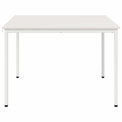 Dining Table White 110 x 110 x 75 cm Solid Pine Wood