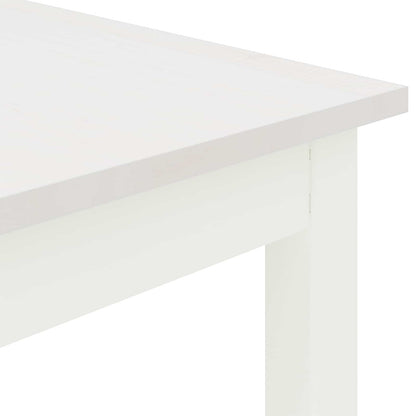 Dining Table White 140 x 80 x 75 cm Solid Pine Wood