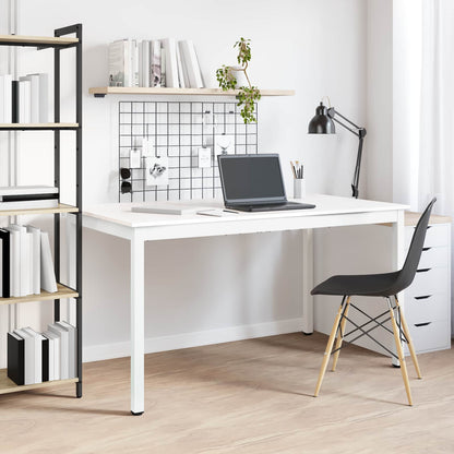 Dining Table White 140 x 80 x 75 cm Solid Pine Wood