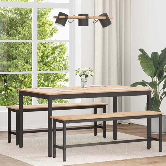 Dining Table Natural 150 x 90 x 75 cm Solid Pine Wood