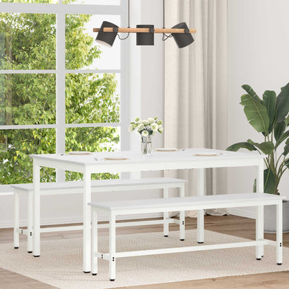 Dining Table White 150 x 90 x 75 cm Solid Pine Wood