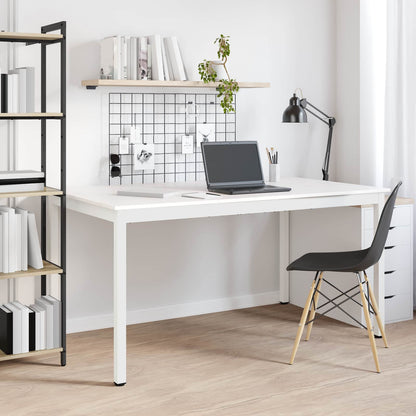 Dining Table White 150 x 90 x 75 cm Solid Pine Wood