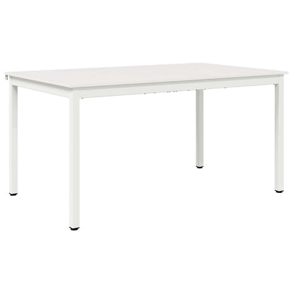 Dining Table White 150 x 90 x 75 cm Solid Pine Wood