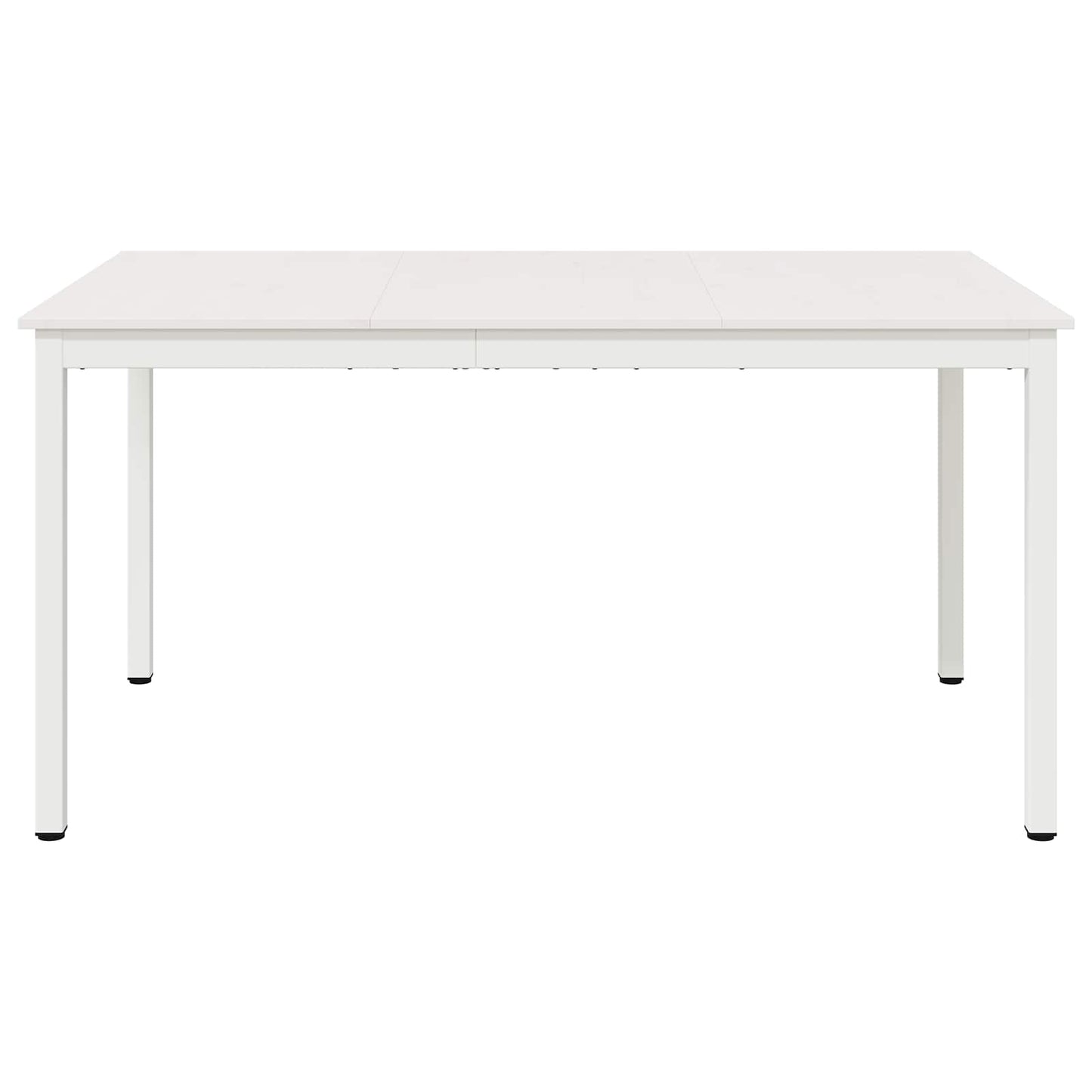 Dining Table White 150 x 90 x 75 cm Solid Pine Wood
